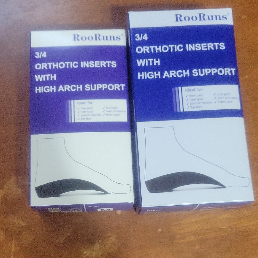 RooRuns Orthotic Inserts with High Arch Support